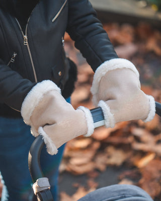 Cream Sheepskin Pram Hand Warmer