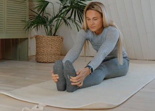Natural Merino Wool Yoga Mat – Soft, Breathable & Sustainable